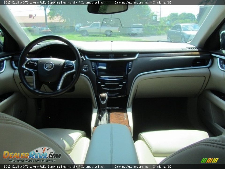 2013 Cadillac XTS Luxury FWD Sapphire Blue Metallic / Caramel/Jet Black Photo #13