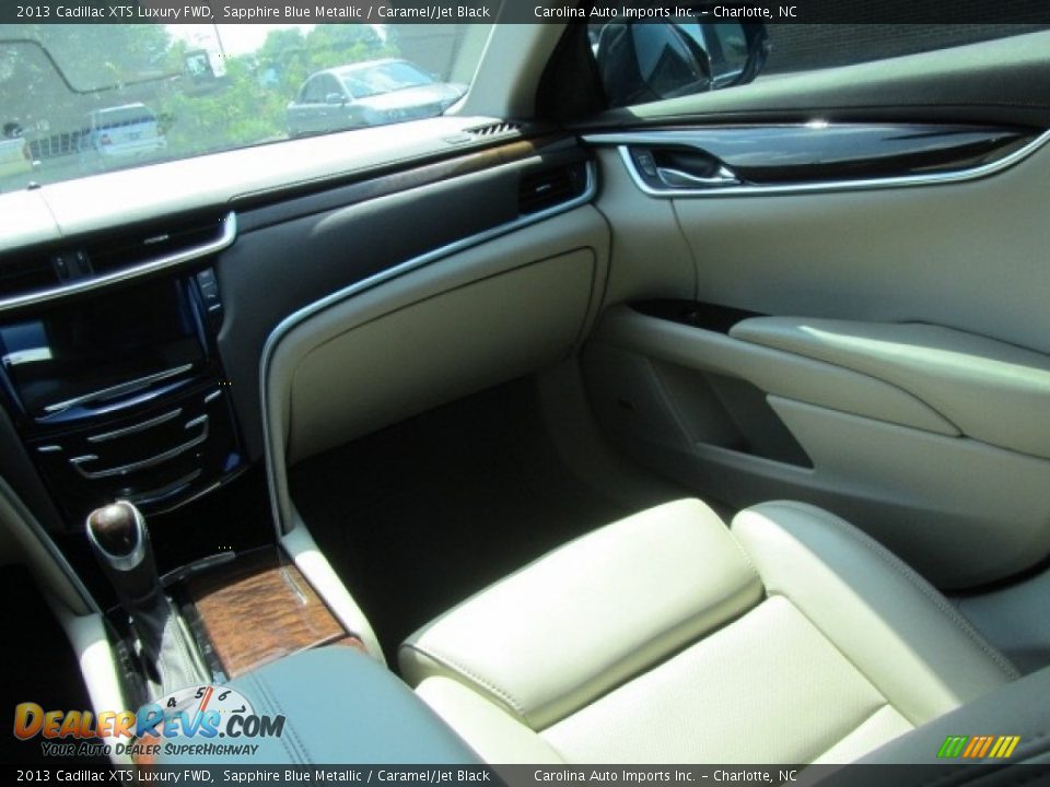 2013 Cadillac XTS Luxury FWD Sapphire Blue Metallic / Caramel/Jet Black Photo #14