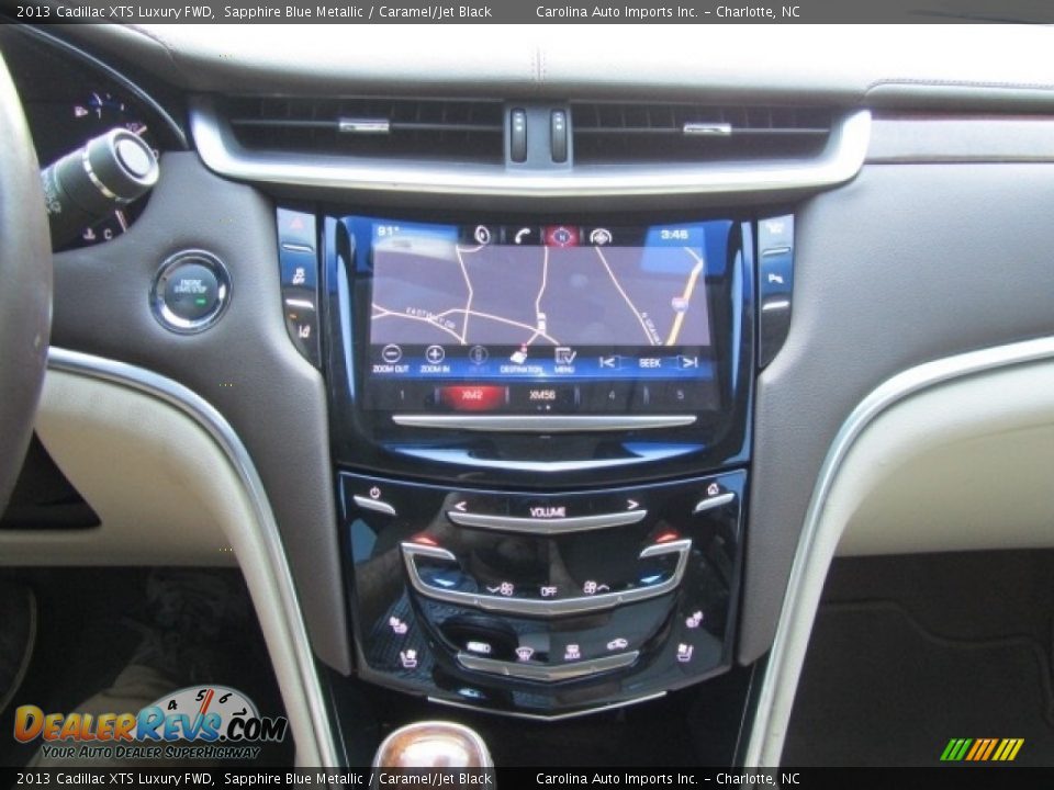 2013 Cadillac XTS Luxury FWD Sapphire Blue Metallic / Caramel/Jet Black Photo #15