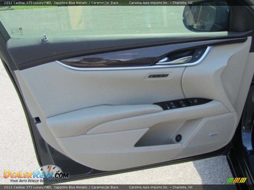 2013 Cadillac XTS Luxury FWD Sapphire Blue Metallic / Caramel/Jet Black Photo #18