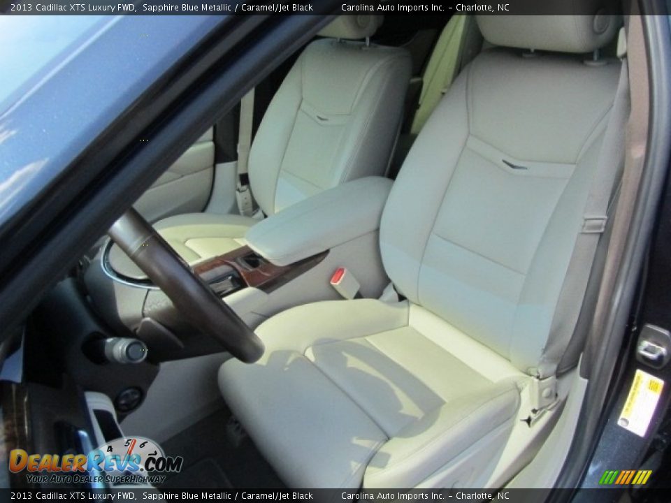 2013 Cadillac XTS Luxury FWD Sapphire Blue Metallic / Caramel/Jet Black Photo #19