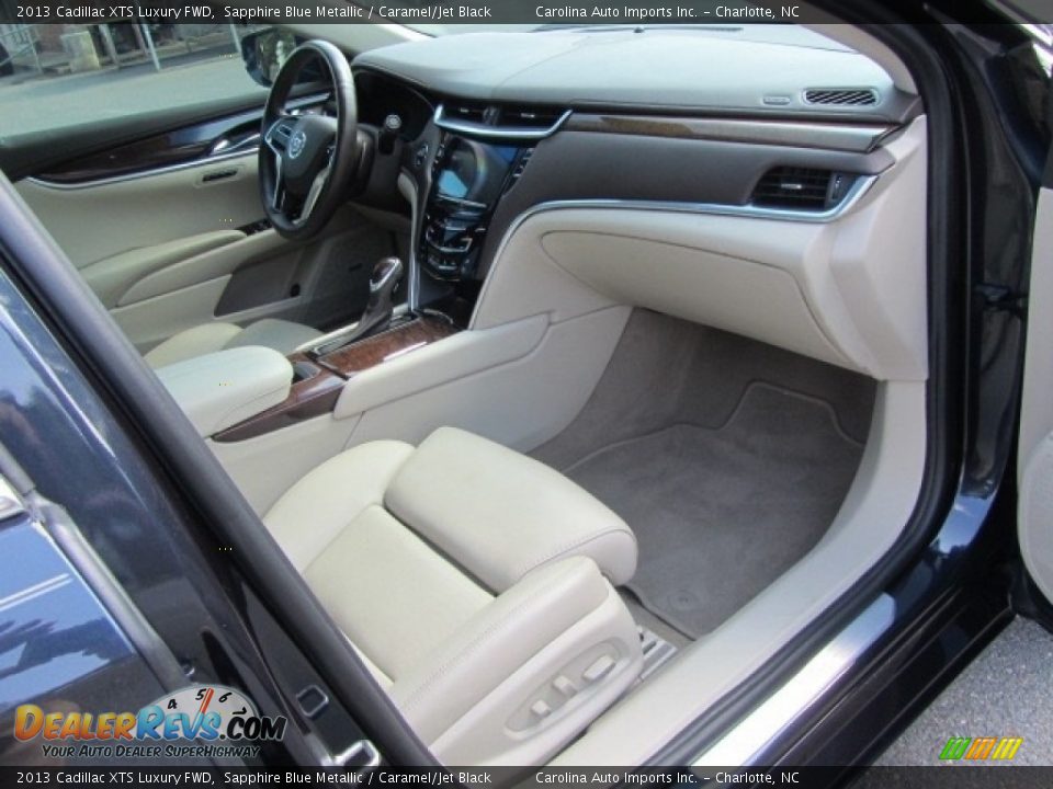 2013 Cadillac XTS Luxury FWD Sapphire Blue Metallic / Caramel/Jet Black Photo #22