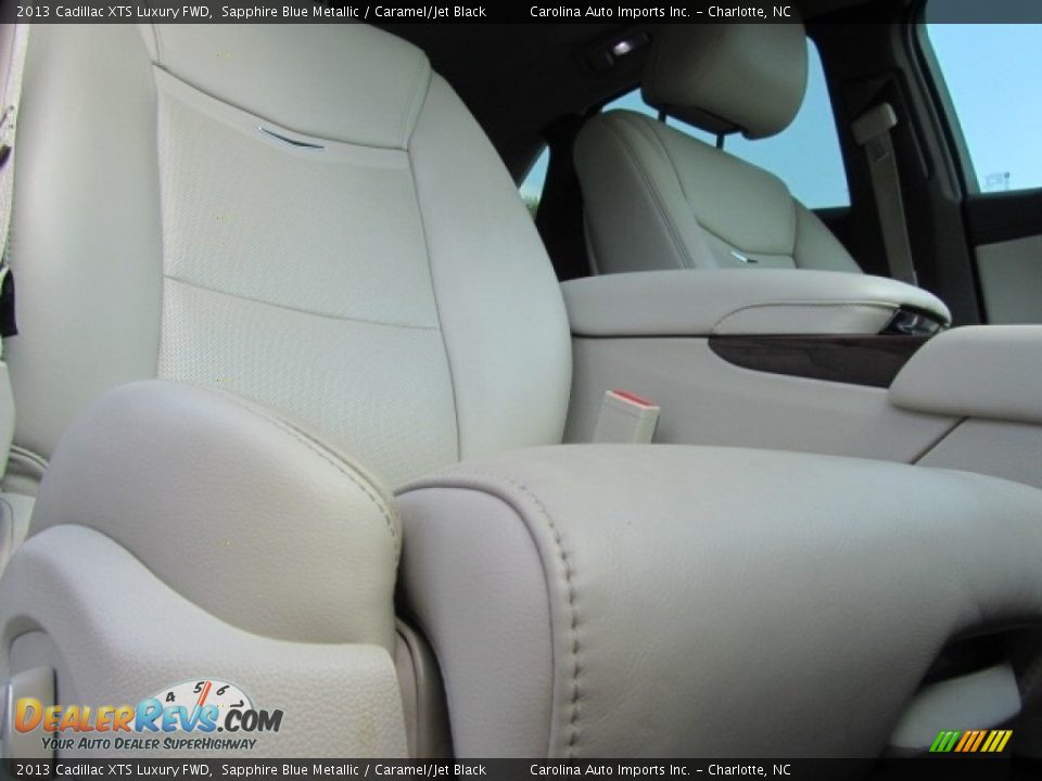 2013 Cadillac XTS Luxury FWD Sapphire Blue Metallic / Caramel/Jet Black Photo #23