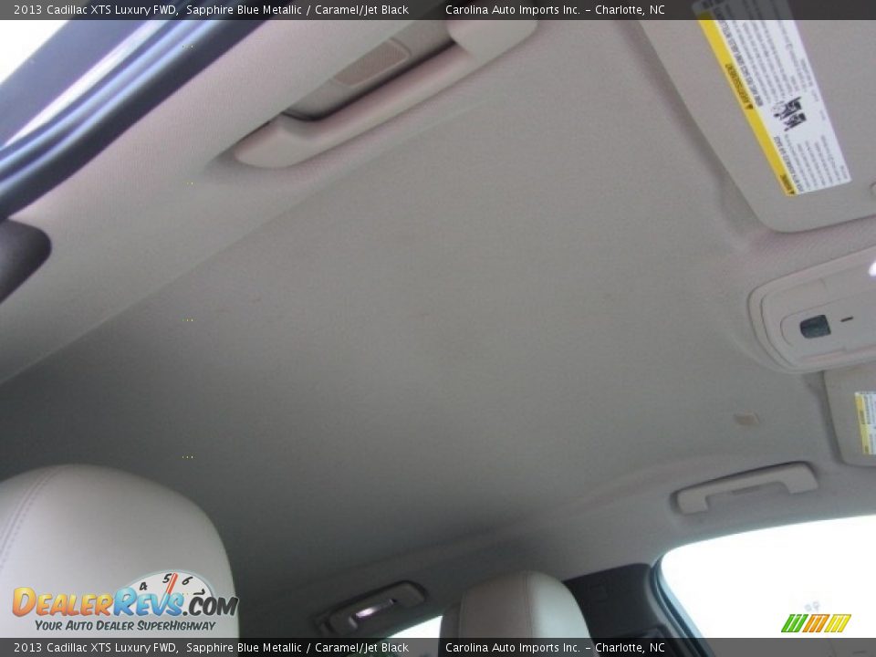 2013 Cadillac XTS Luxury FWD Sapphire Blue Metallic / Caramel/Jet Black Photo #24