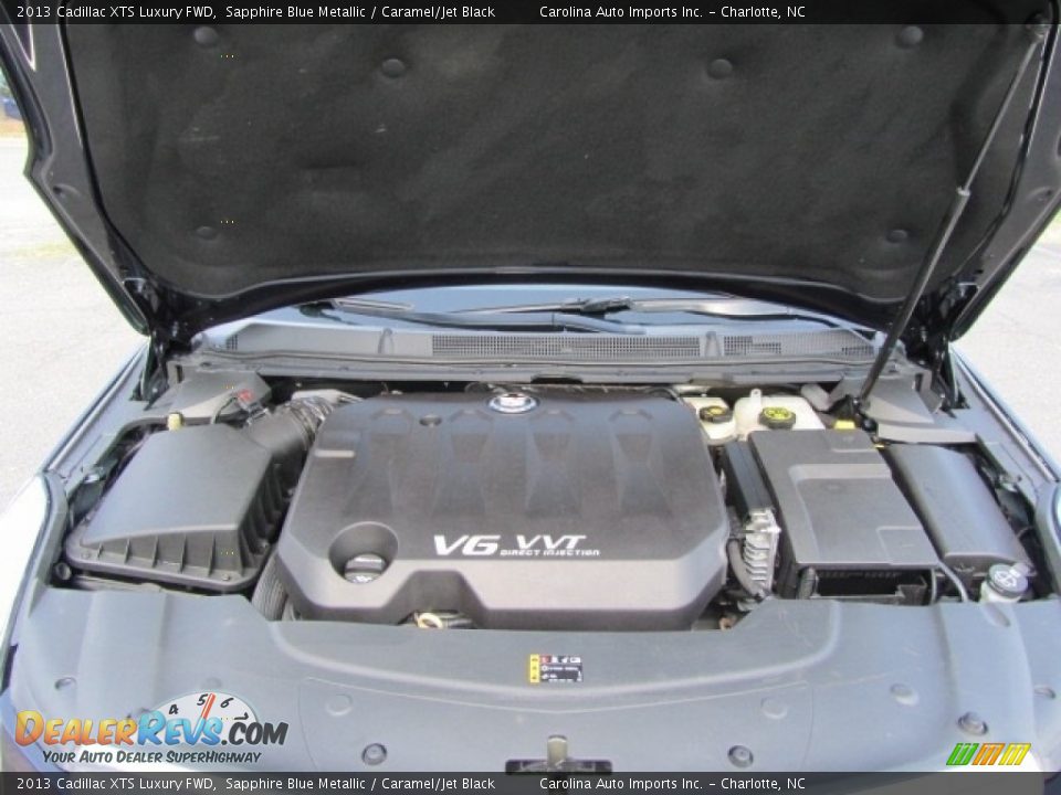 2013 Cadillac XTS Luxury FWD Sapphire Blue Metallic / Caramel/Jet Black Photo #25