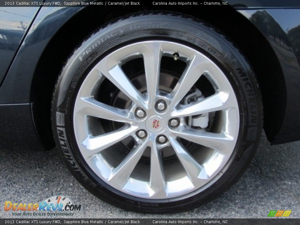 2013 Cadillac XTS Luxury FWD Sapphire Blue Metallic / Caramel/Jet Black Photo #26