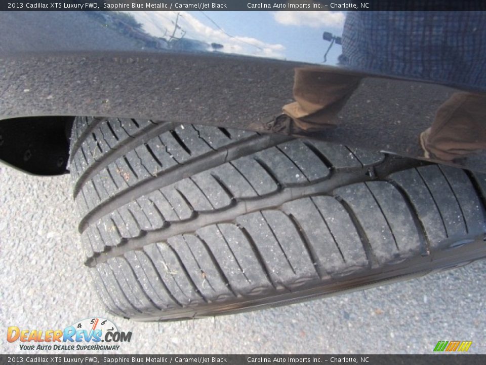 2013 Cadillac XTS Luxury FWD Sapphire Blue Metallic / Caramel/Jet Black Photo #27