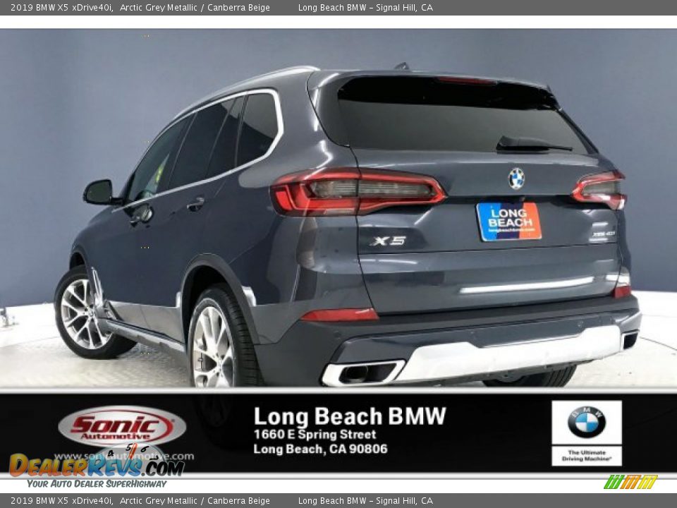 2019 BMW X5 xDrive40i Arctic Grey Metallic / Canberra Beige Photo #2