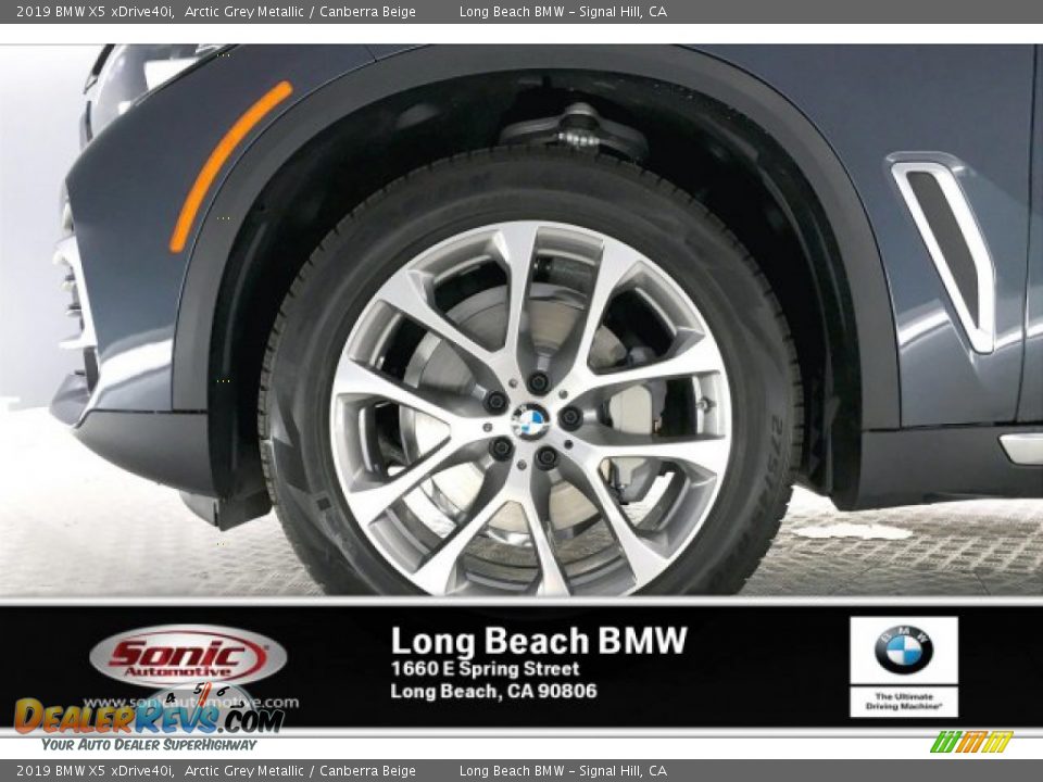 2019 BMW X5 xDrive40i Arctic Grey Metallic / Canberra Beige Photo #9