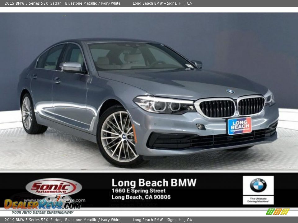 2019 BMW 5 Series 530i Sedan Bluestone Metallic / Ivory White Photo #1