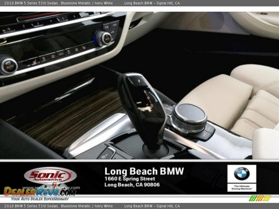 2019 BMW 5 Series 530i Sedan Bluestone Metallic / Ivory White Photo #6
