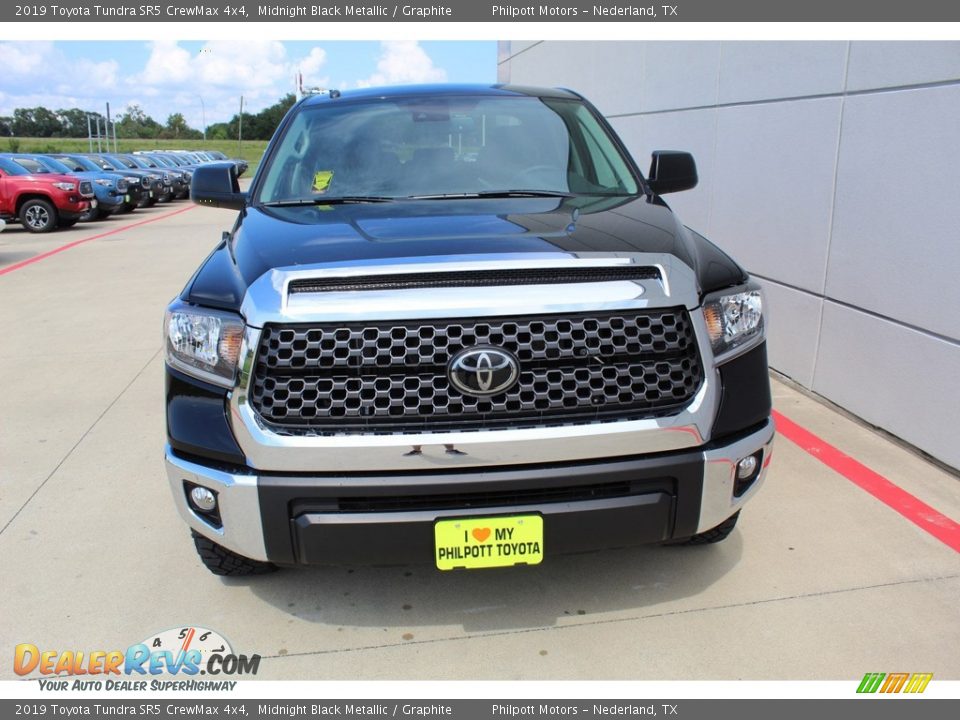2019 Toyota Tundra SR5 CrewMax 4x4 Midnight Black Metallic / Graphite Photo #3