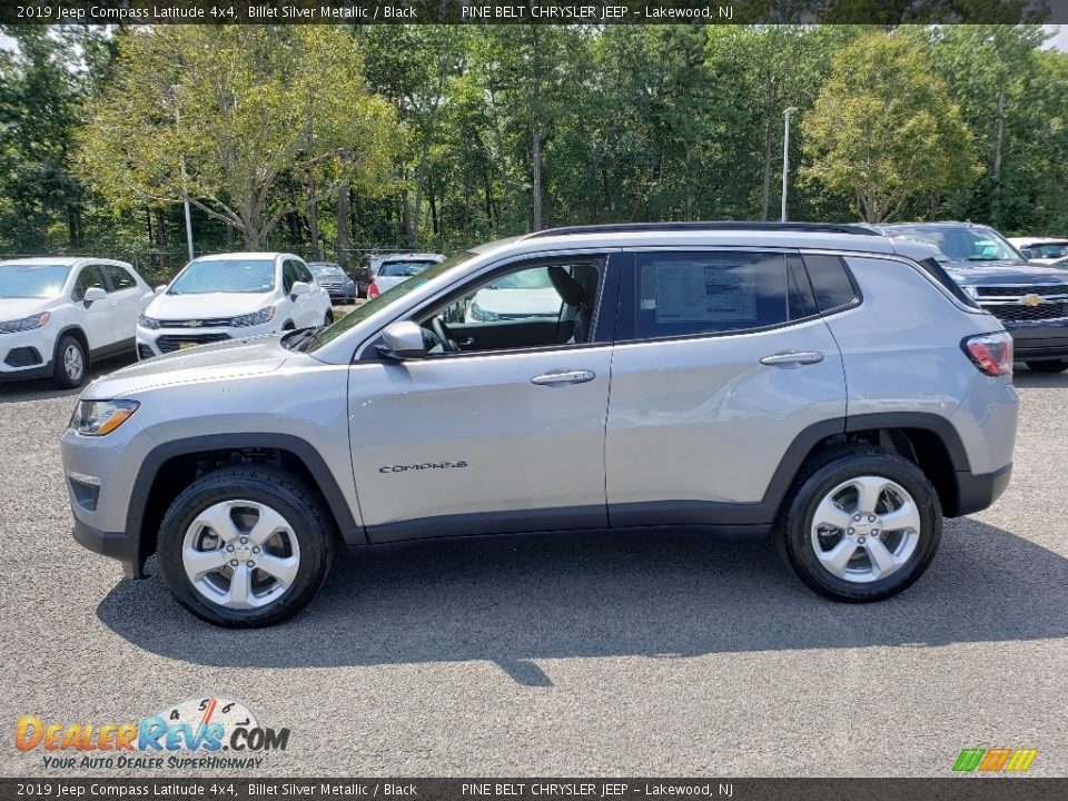 2019 Jeep Compass Latitude 4x4 Billet Silver Metallic / Black Photo #3