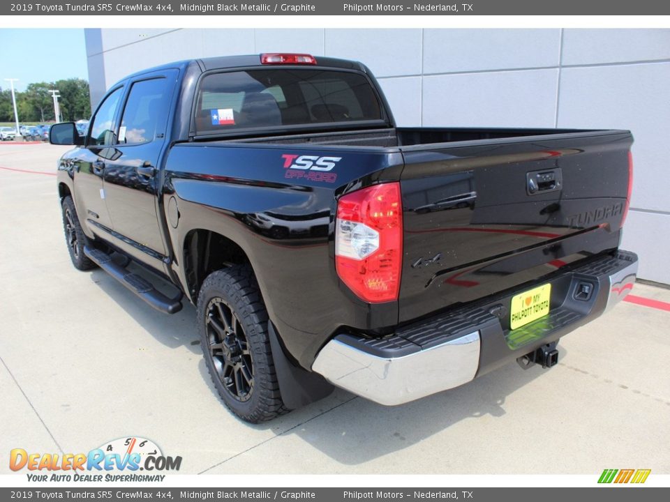 2019 Toyota Tundra SR5 CrewMax 4x4 Midnight Black Metallic / Graphite Photo #6