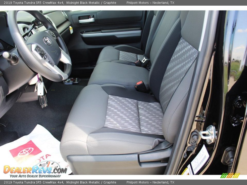 2019 Toyota Tundra SR5 CrewMax 4x4 Midnight Black Metallic / Graphite Photo #10