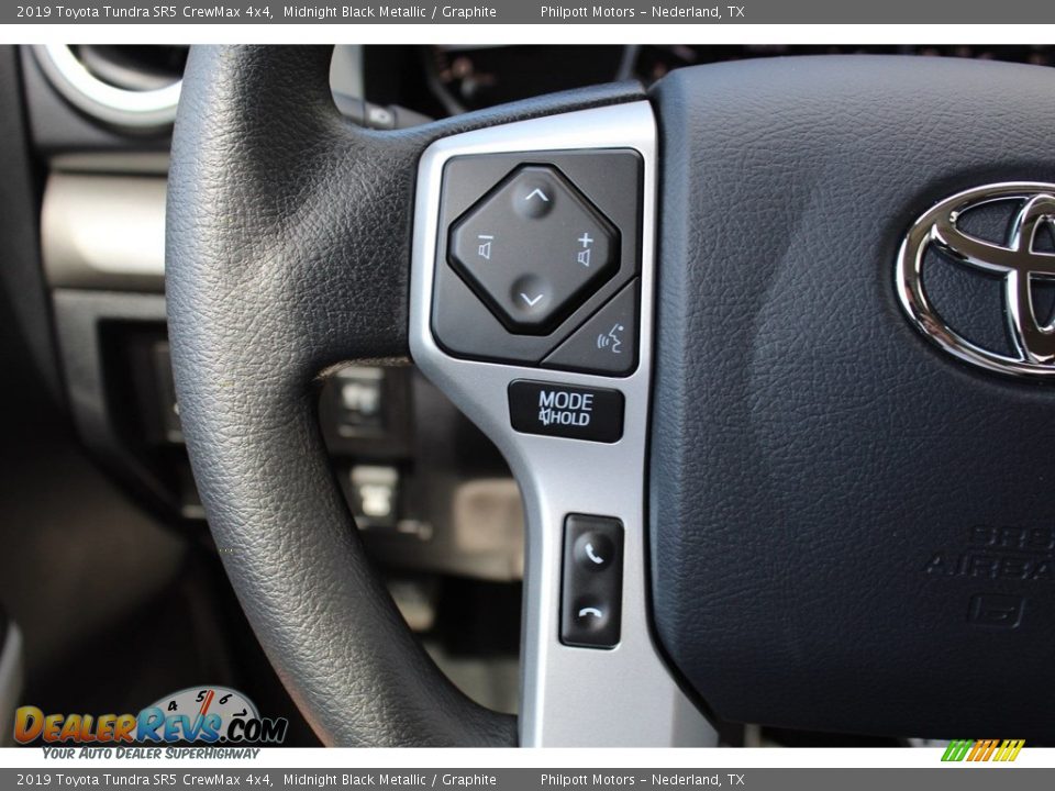 2019 Toyota Tundra SR5 CrewMax 4x4 Midnight Black Metallic / Graphite Photo #11