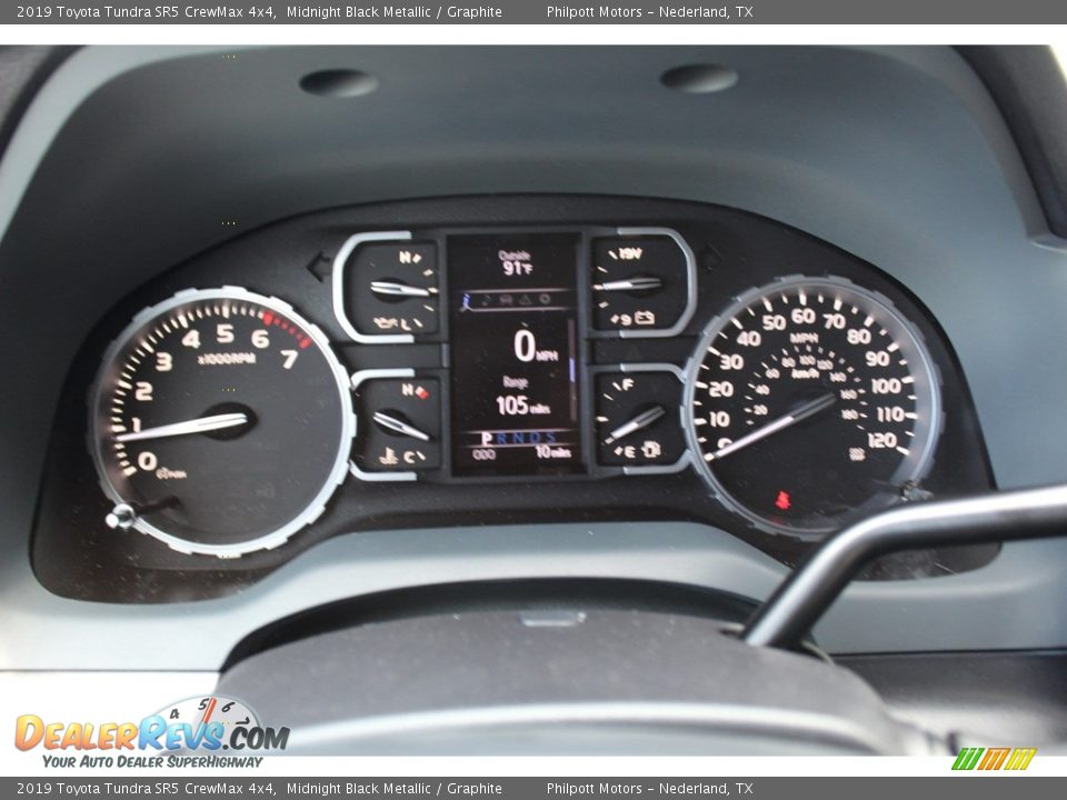 2019 Toyota Tundra SR5 CrewMax 4x4 Midnight Black Metallic / Graphite Photo #13