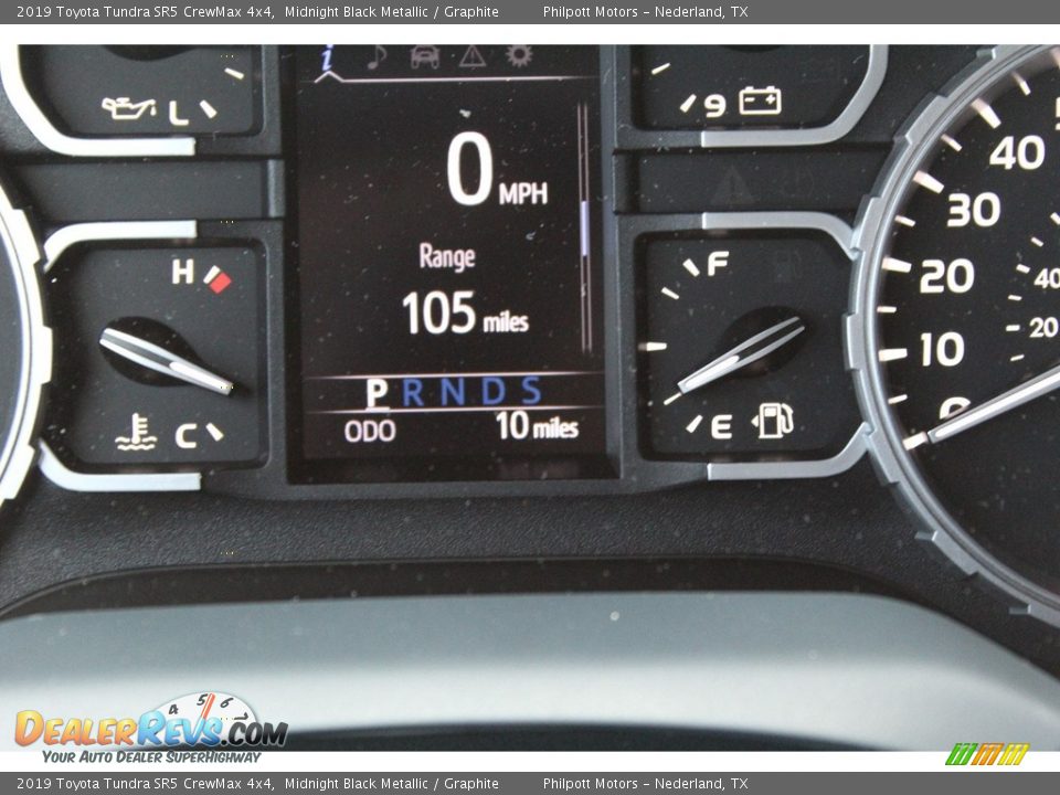 2019 Toyota Tundra SR5 CrewMax 4x4 Midnight Black Metallic / Graphite Photo #14