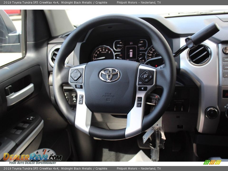 2019 Toyota Tundra SR5 CrewMax 4x4 Midnight Black Metallic / Graphite Photo #21