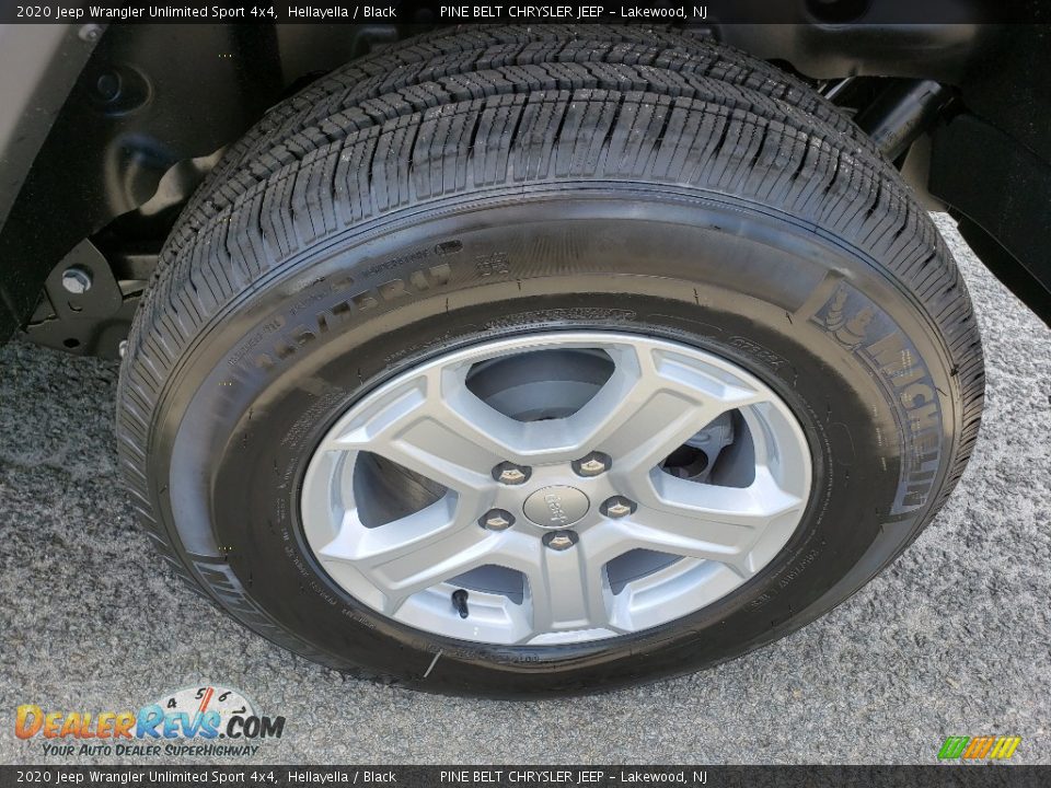 2020 Jeep Wrangler Unlimited Sport 4x4 Hellayella / Black Photo #6