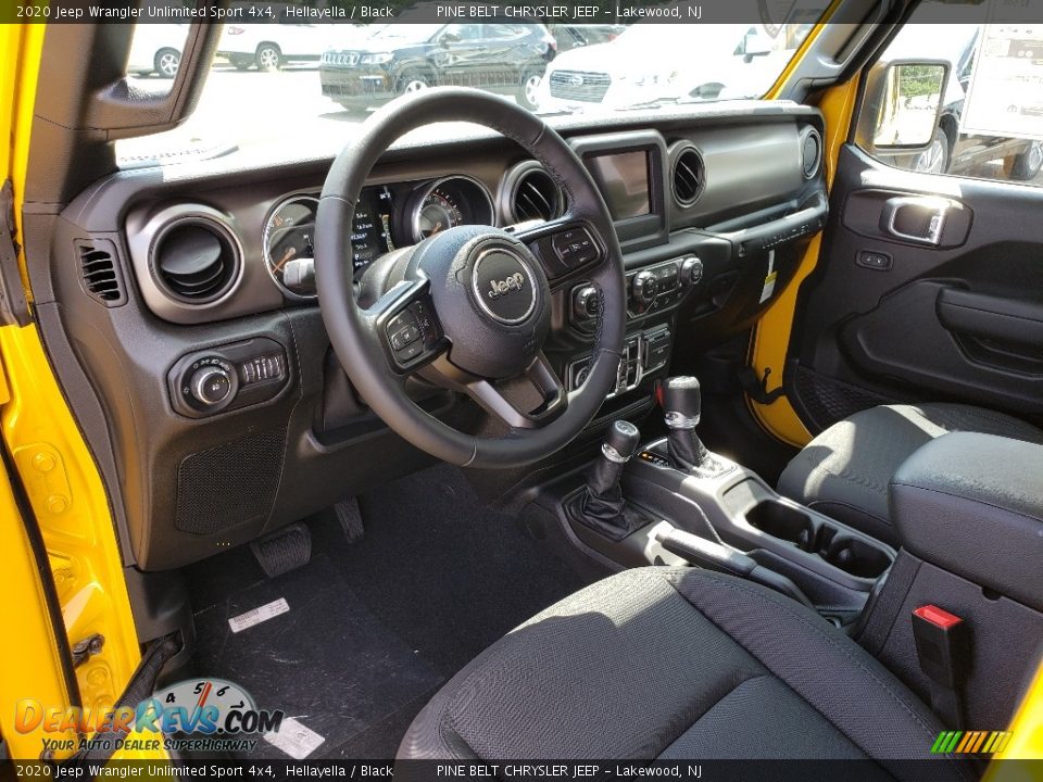 Front Seat of 2020 Jeep Wrangler Unlimited Sport 4x4 Photo #7