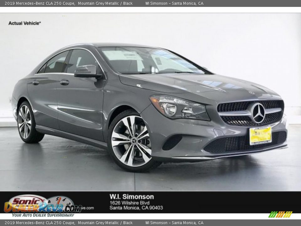 2019 Mercedes-Benz CLA 250 Coupe Mountain Grey Metallic / Black Photo #1