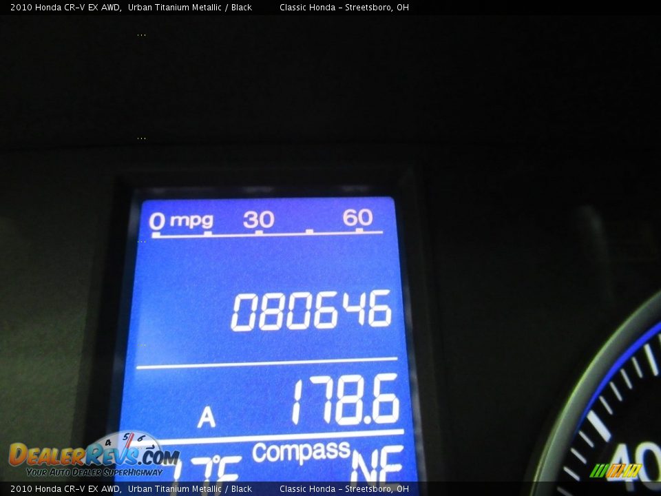 2010 Honda CR-V EX AWD Urban Titanium Metallic / Black Photo #28