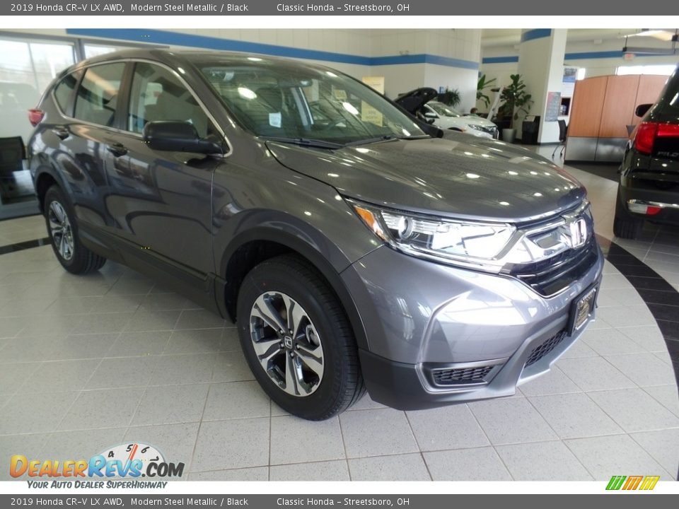 2019 Honda CR-V LX AWD Modern Steel Metallic / Black Photo #3