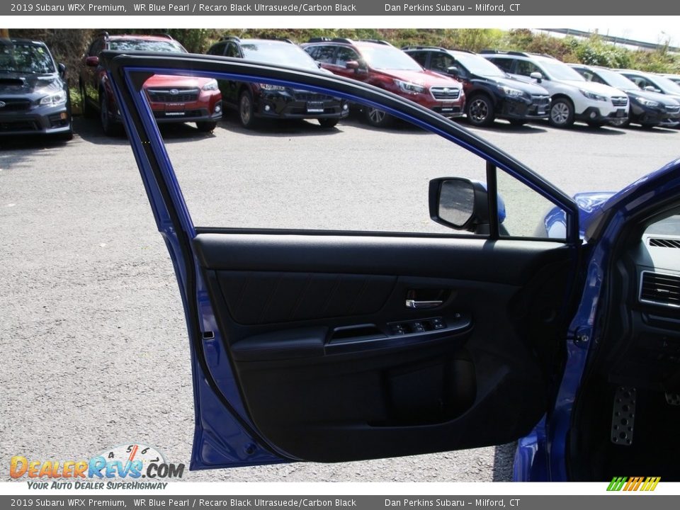 2019 Subaru WRX Premium WR Blue Pearl / Recaro Black Ultrasuede/Carbon Black Photo #9
