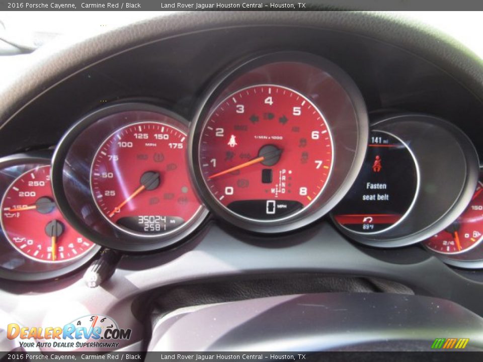 2016 Porsche Cayenne Carmine Red / Black Photo #33