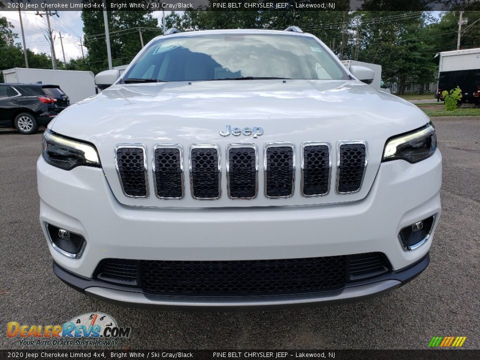 2020 Jeep Cherokee Limited 4x4 Bright White / Ski Gray/Black Photo #2