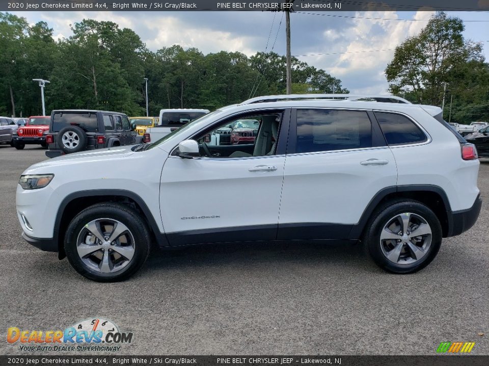 Bright White 2020 Jeep Cherokee Limited 4x4 Photo #3