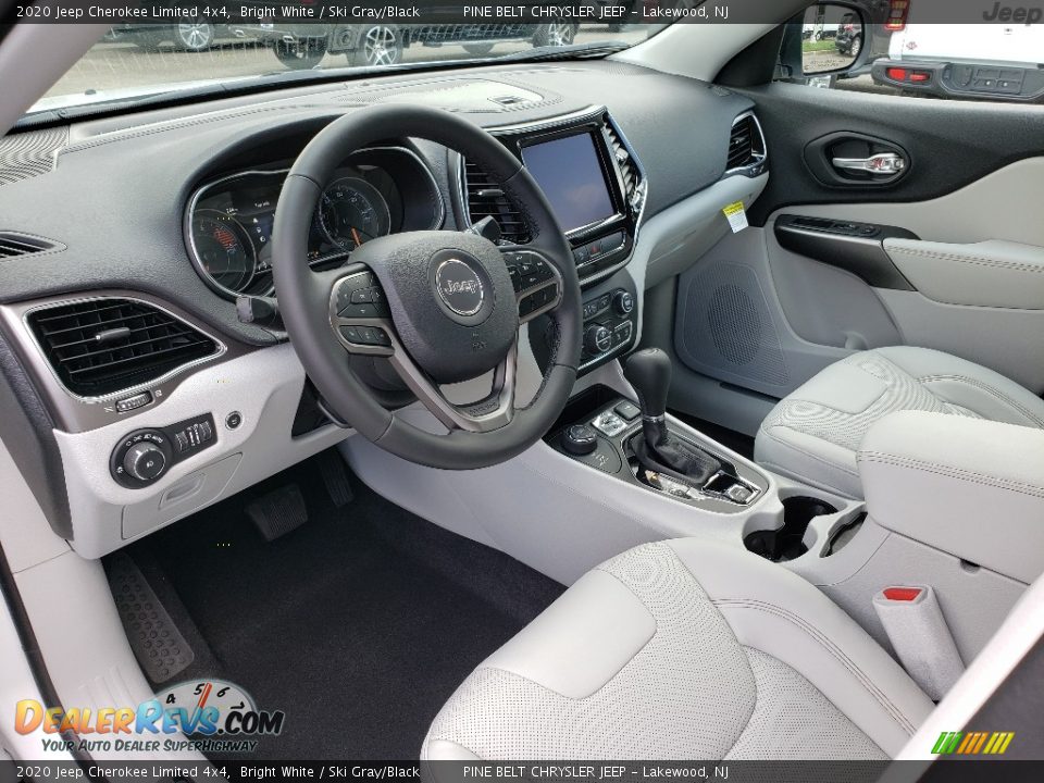 Ski Gray/Black Interior - 2020 Jeep Cherokee Limited 4x4 Photo #7