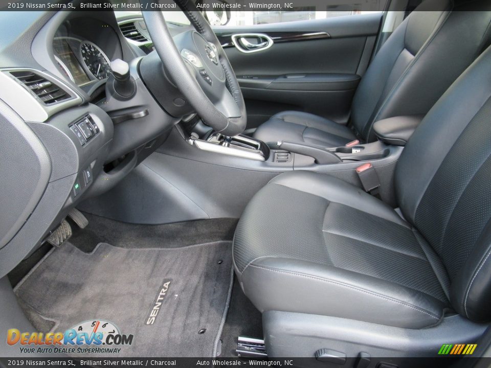 2019 Nissan Sentra SL Brilliant Silver Metallic / Charcoal Photo #10