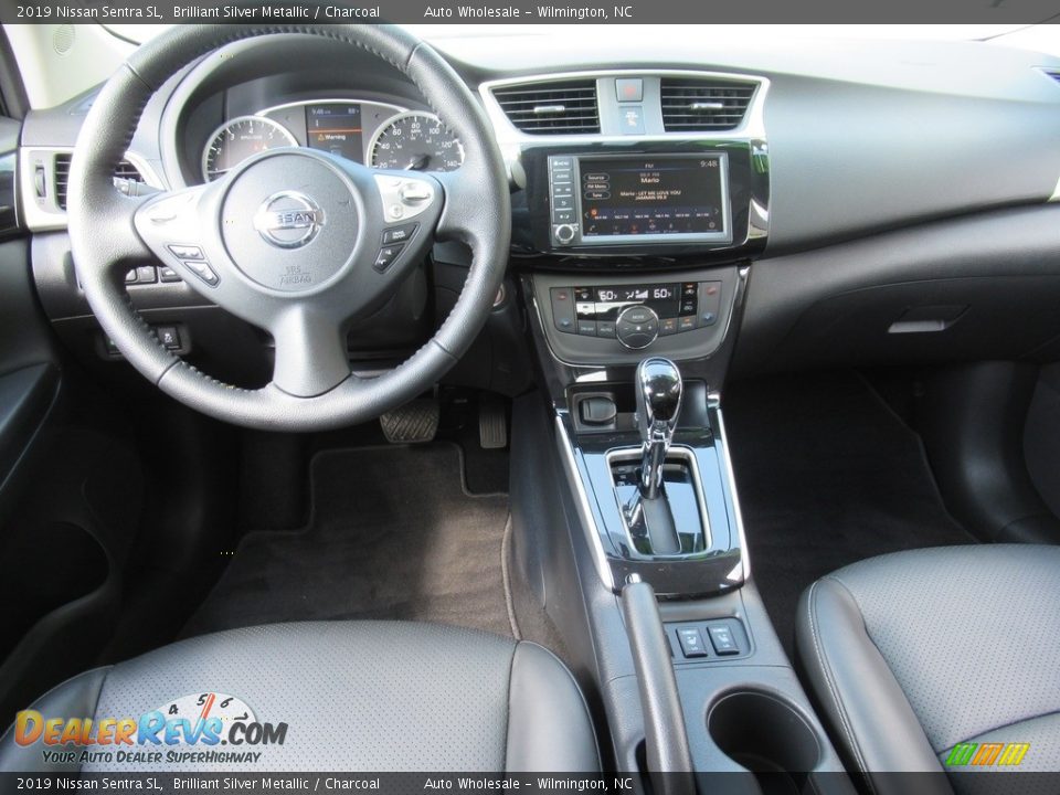 2019 Nissan Sentra SL Brilliant Silver Metallic / Charcoal Photo #15