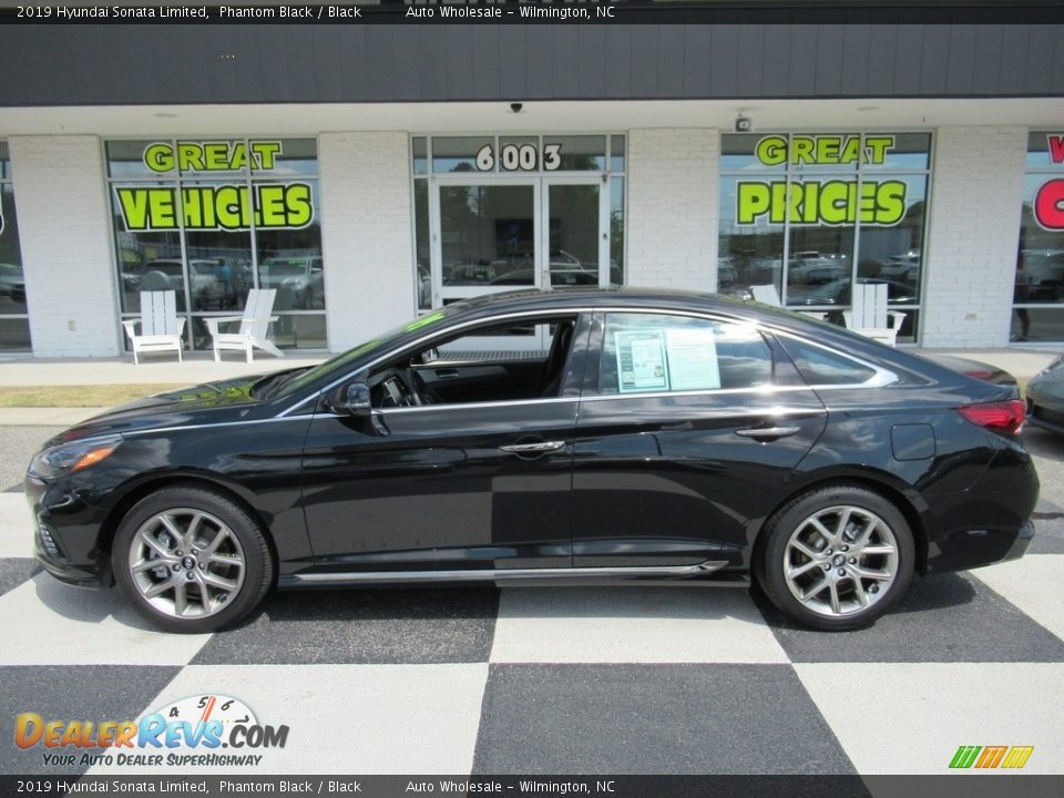 2019 Hyundai Sonata Limited Phantom Black / Black Photo #1