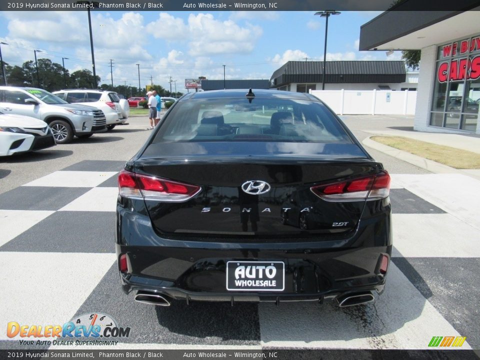 2019 Hyundai Sonata Limited Phantom Black / Black Photo #4