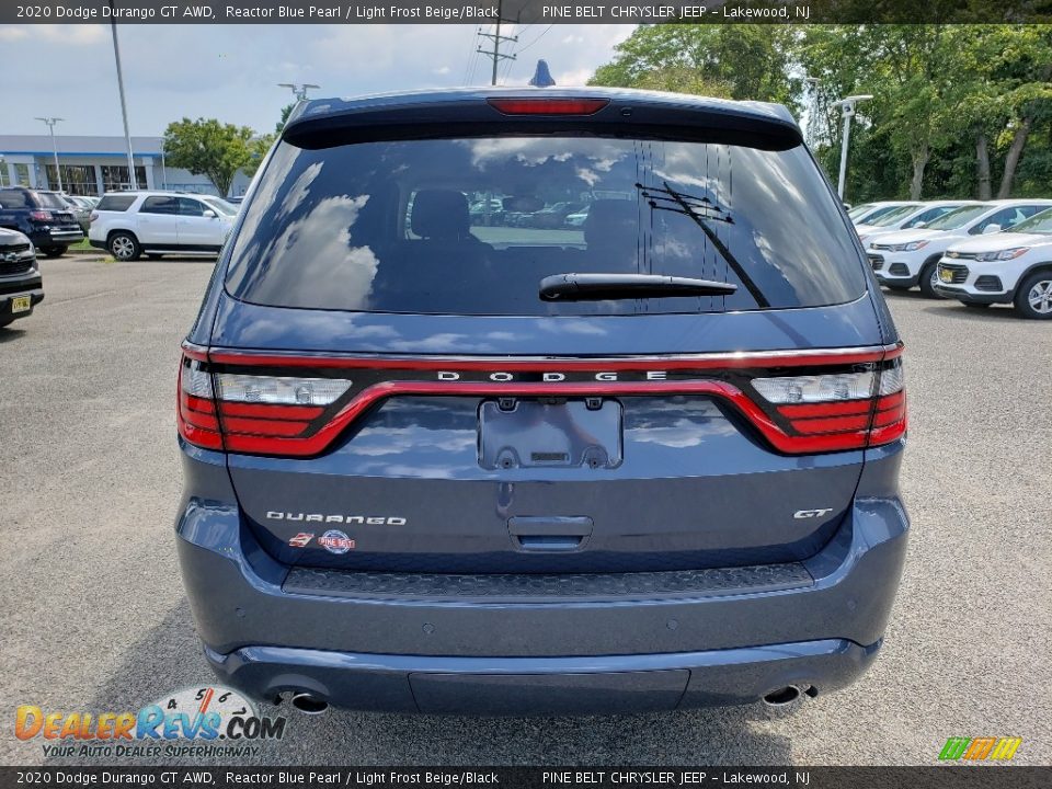 2020 Dodge Durango GT AWD Reactor Blue Pearl / Light Frost Beige/Black Photo #5
