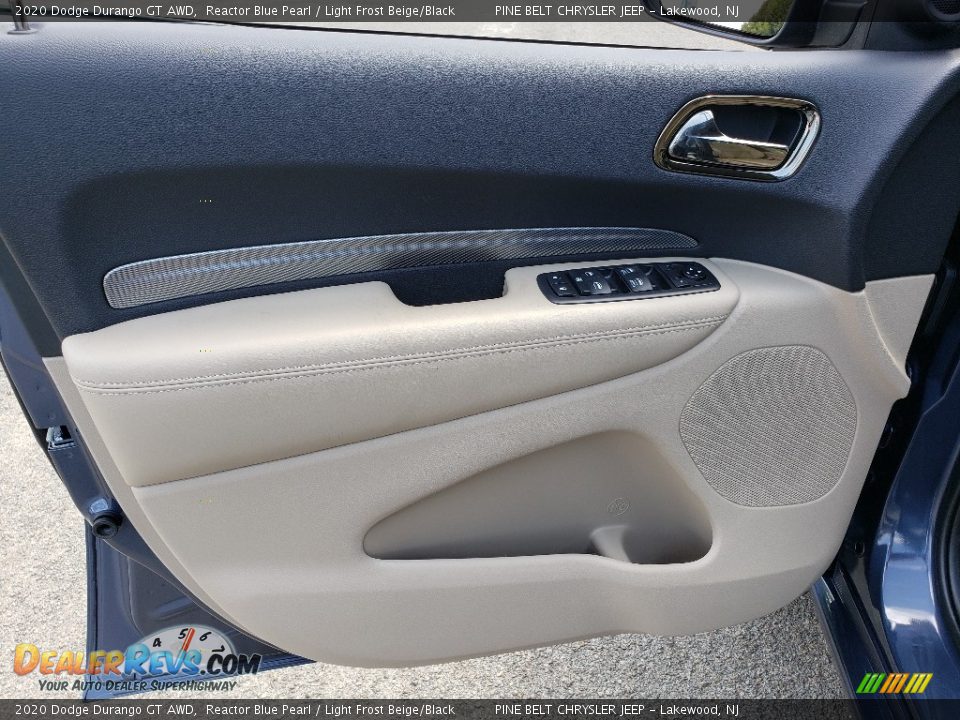2020 Dodge Durango GT AWD Reactor Blue Pearl / Light Frost Beige/Black Photo #8