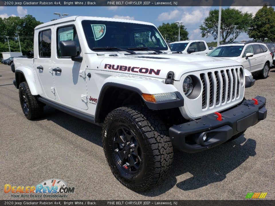 2020 Jeep Gladiator Rubicon 4x4 Bright White / Black Photo #1