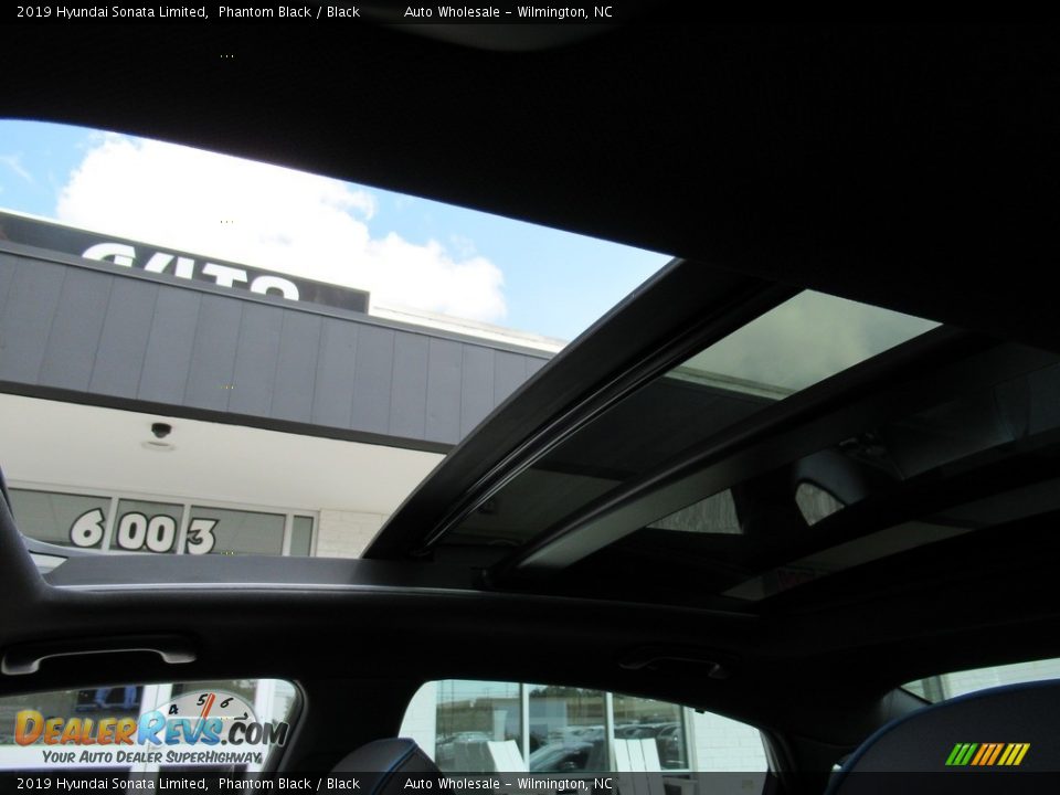 2019 Hyundai Sonata Limited Phantom Black / Black Photo #14