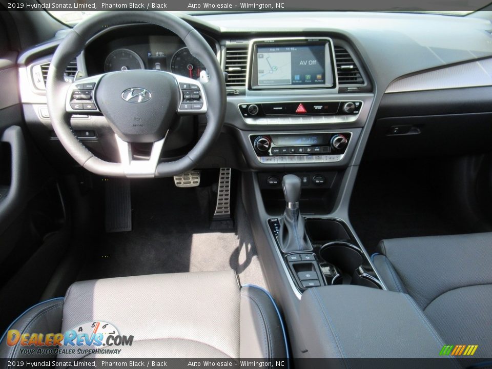 2019 Hyundai Sonata Limited Phantom Black / Black Photo #15