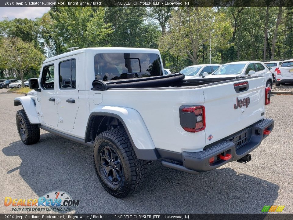 2020 Jeep Gladiator Rubicon 4x4 Bright White / Black Photo #4