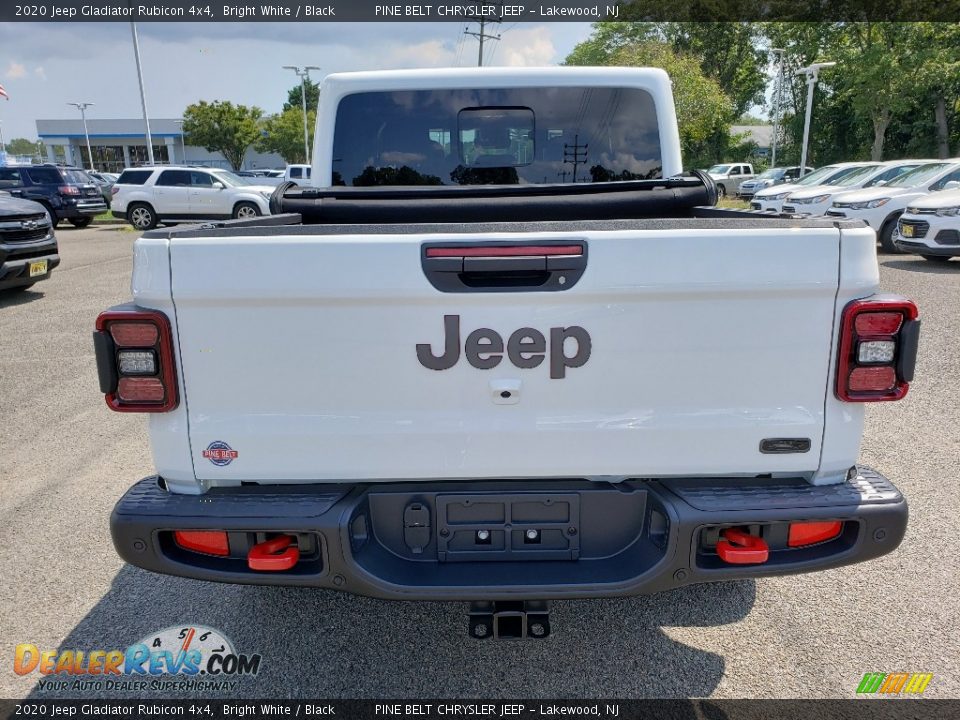2020 Jeep Gladiator Rubicon 4x4 Bright White / Black Photo #5