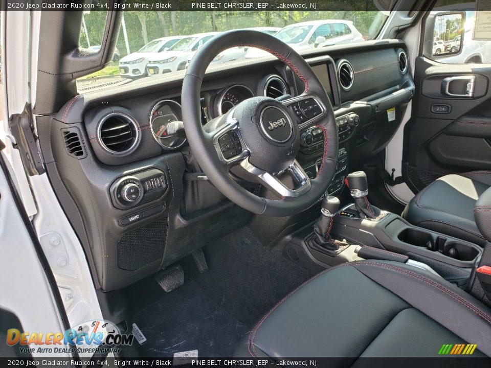2020 Jeep Gladiator Rubicon 4x4 Bright White / Black Photo #7