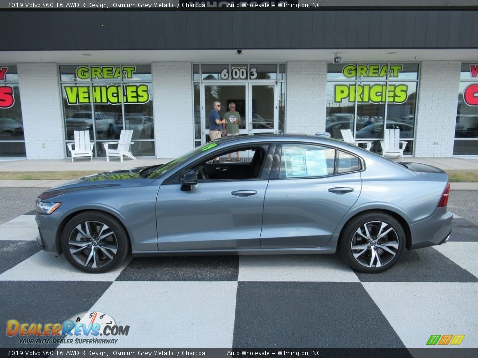 2019 Volvo S60 T6 AWD R Design Osmium Grey Metallic / Charcoal Photo #1