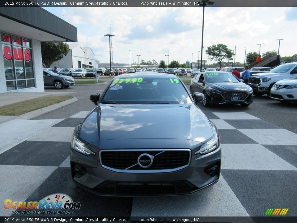 2019 Volvo S60 T6 AWD R Design Osmium Grey Metallic / Charcoal Photo #2