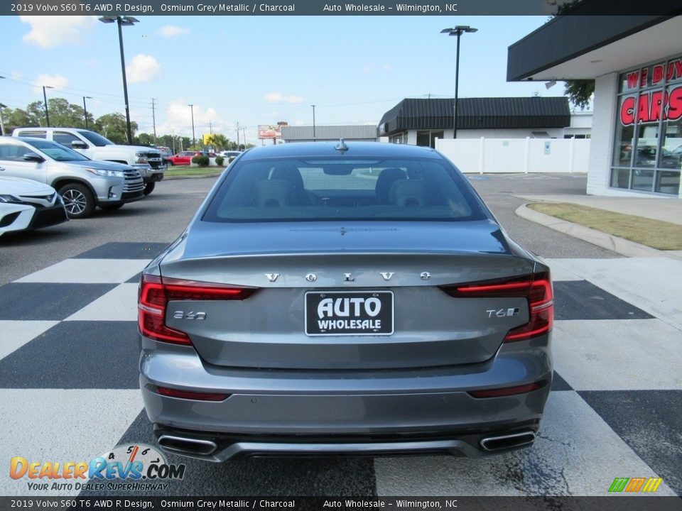 2019 Volvo S60 T6 AWD R Design Osmium Grey Metallic / Charcoal Photo #4