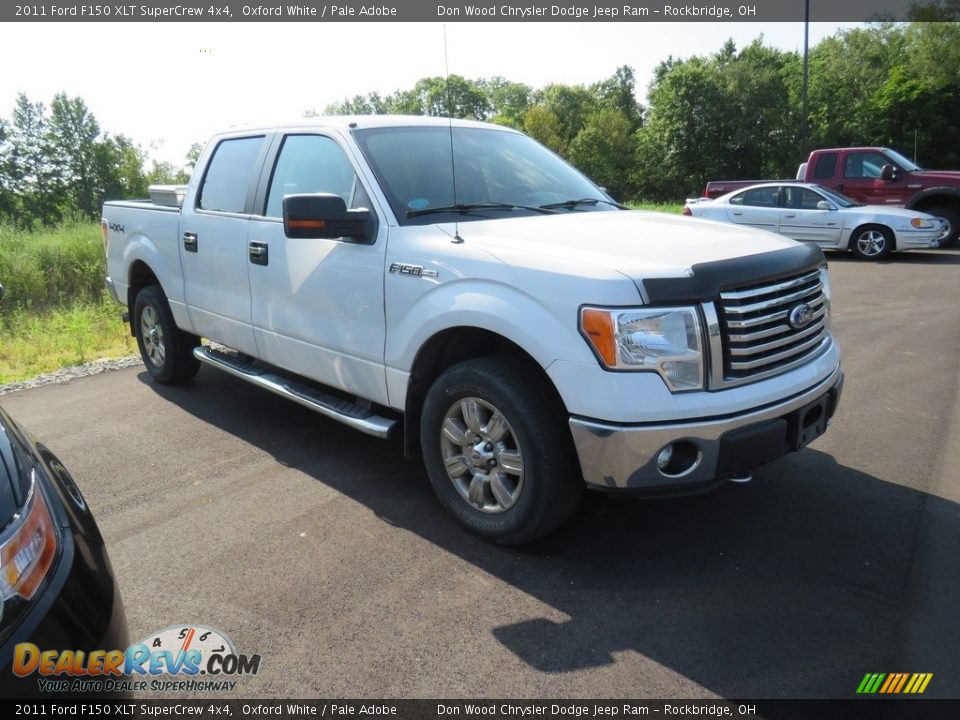 2011 Ford F150 XLT SuperCrew 4x4 Oxford White / Pale Adobe Photo #2