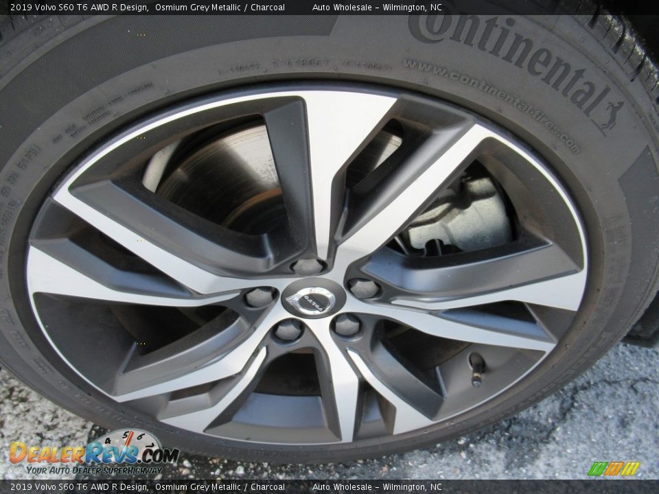 2019 Volvo S60 T6 AWD R Design Osmium Grey Metallic / Charcoal Photo #7